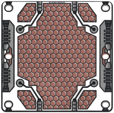 x152px1 - Plastic Square 14 x 14 with Solar Panel Pattern