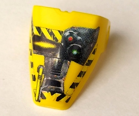 x209pb08 - Technic Throwbot Visor with Jet / Judge Pattern
