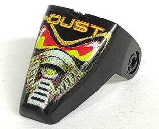 x209pw1 - Technic Throwbot Visor with 'DUST' Pattern