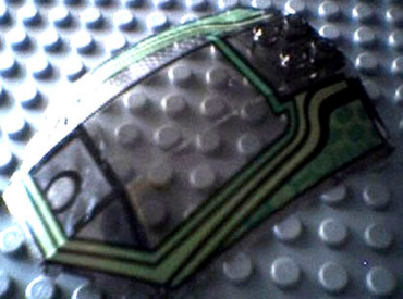 x224px6 - Windscreen 8 x 6 x 2 Curved with Lime and Green RC Racer Pattern