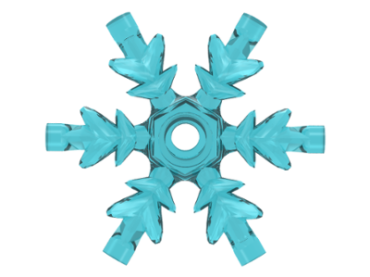 x789 - Rock 4 x 4 Crystal, Ice Snowflake