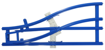 x878cx1 - Train, Track 4.5V Switch Point Left with White Ties