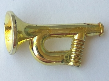 x96 - Minifigure, Utensil Musical Instrument, Bugle / Trumpet