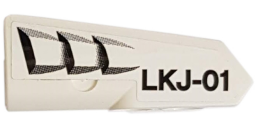 11947pb045 - Technic, Panel Fairing #22 Very Small Smooth, Side A with Air Intake and 'LKJ-01' Pattern (Sticker) - Set 42057