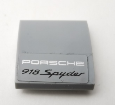 15068pb203 - Slope, Curved 2 x 2 x 2/3 with 'PORSCHE 918 Spyder' Pattern (Sticker) - Set 75910
