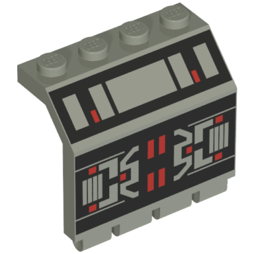 2582p68 - Panel 2 x 4 x 3 1/3 with Hinge with M:Tron Pattern