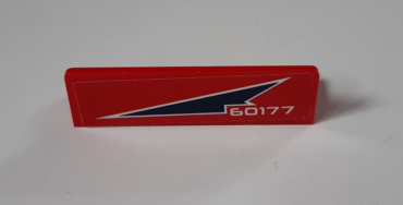 30413pb072L - Panel 1 x 4 x 1 with '60177' Pattern Model Left Side (Sticker) - Set 60177