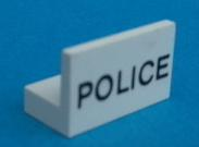 4865pb003 - Panel 1 x 2 x 1 with 'POLICE' Pattern