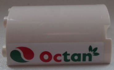 6259pb021 - Cylinder Half 2 x 4 x 4 with Octan Logo Pattern on both Sides (Stickers) - Set 60052