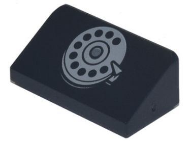 85984pb290 - Slope 30 1 x 2 x 2/3 with Phone Rotary Dial Pattern