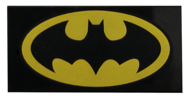 87079pb0317 - Tile 2 x 4 with Batman Logo Oval Pattern