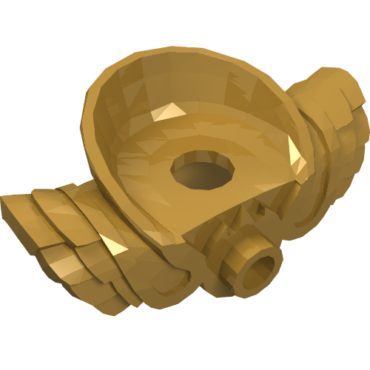 15086 - Minifigure Armor Shoulder Pads with Neck Protection, Front Stud and 2 Back Studs