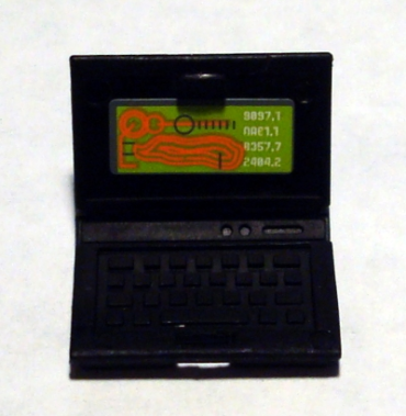 62698pb01 - Minifigure, Utensil Computer Laptop with Mine Map Screen Pattern (Sticker) - Set 8961