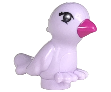 98388pb06 - Bird, Friends / Elves with Magenta Beak and Black Eyes Pattern (Violet)