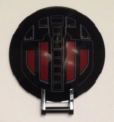 18675pb06 - Dish 6 x 6 Inverted with Bar Handle with SW First Order TIE Fighter Hatch Pattern