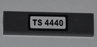 2431pb0258 - Tile 1 x 4 with 'TS 4440' Pattern (Sticker) - Set 4440