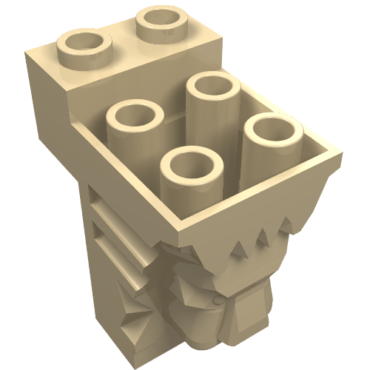 30274 - Brick, Modified 2 x 3 x 3 with Cutout and Lion Head - 6 Hollow Studs