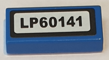 3069pb0892 - Tile 1 x 2 with 'LP60141' Pattern (Sticker) - Set 60141