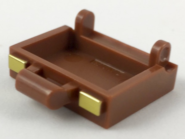 37702pb01 - Minifigure, Utensil Suitcase Base with Gold Clasps Pattern