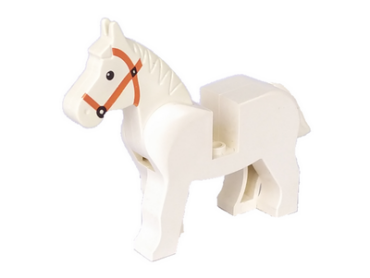 4493c01pb04 - Horse with Black Eyes, White Pupils and Dark Orange Bridle Pattern