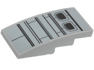 93606pb066 - Slope, Curved 4 x 2 with SW Resistance Transport Pod Hull Plates Pattern (Sticker) - Set 75176