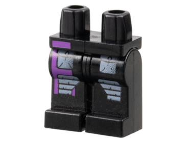 970c00pb0008 - Hips and Legs with Alpha Team Gray Pockets and Purple Stripe Pattern (Radia)