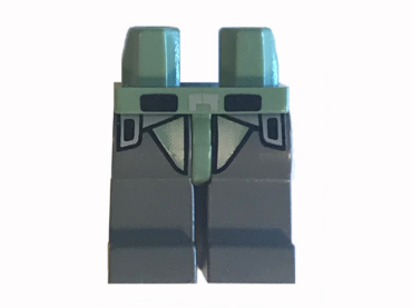 970c85pb01 - Hips and Dark Bluish Gray Legs with SW Kashyyyk Trooper Pattern