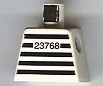 973pb0056 - Torso Jail Stripes with Number 23768 Pattern