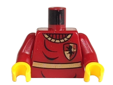 973pb0162c01 - Torso Harry Potter Quidditch Gryffindor Pattern / Dark Red Arms / Yellow Hands