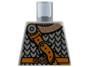 973pb0377 - Torso Viking Scale Mail and Diagonal Leather Belt Pattern