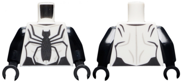 973pb4008c01 - Torso Spider-Girl Black Spider Wraparound Pattern / Black Arms / Black Hands